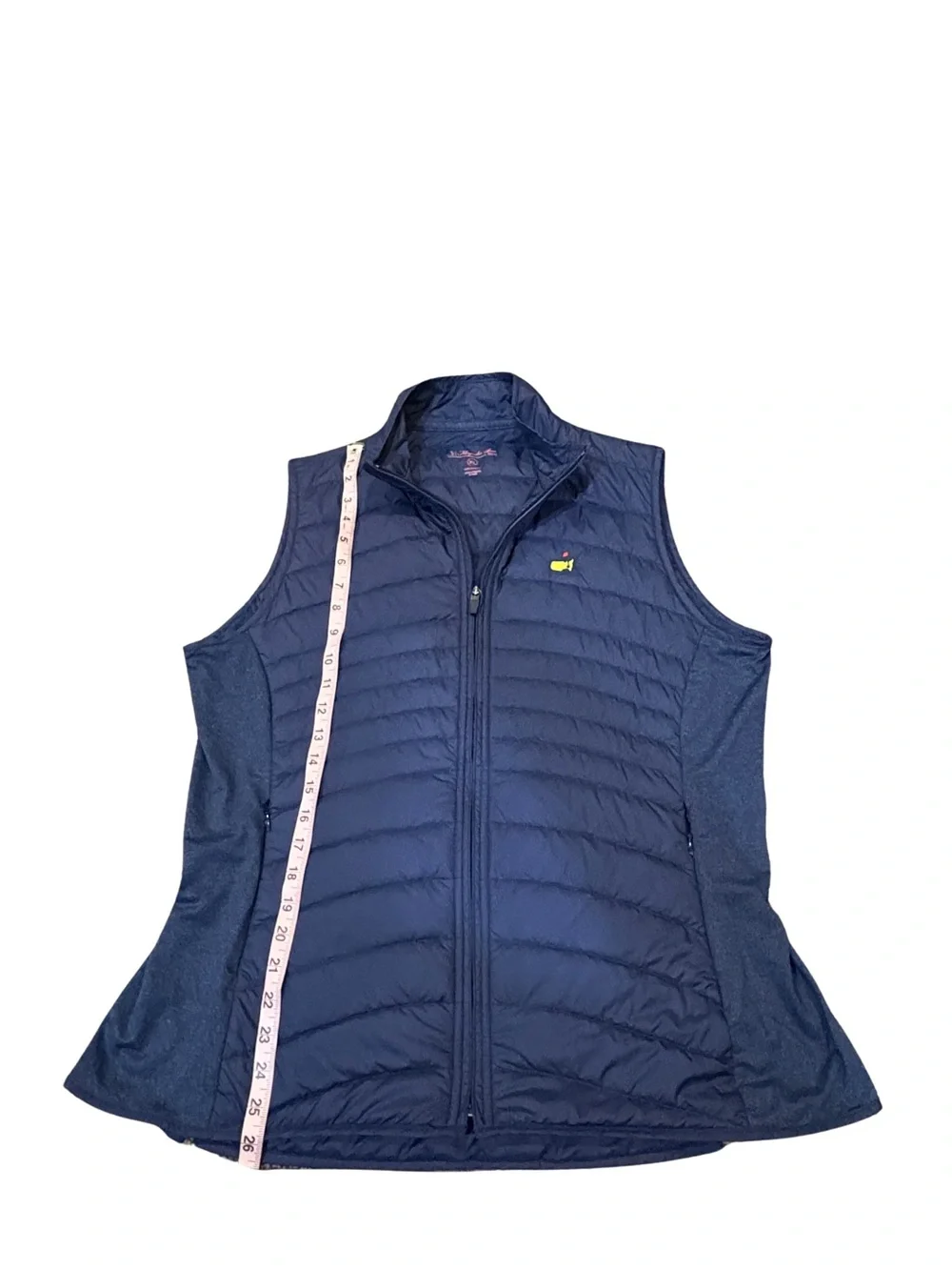 Masters Augusta Magnolia Lane Women’s XL Quilted Golf Vest Navy Full Zip - Picture 4 of 6